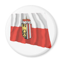 Flag of Upper Austria magnets by Vexillophile Flag of Upper Austria magnets