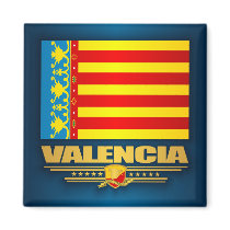 Flag of Valencia Fridge Magnet