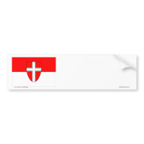 Flag of Vienna, Austria bumper stickers by Vexillophile Flag of Vienna, Austria bumper stickers