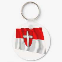 Flag of Vienna, Austria keychains by Vexillophile Flag of Vienna, Austria keychains