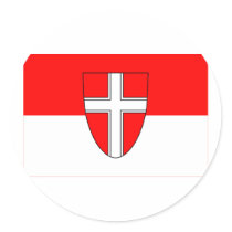 Flag of Vienna, Austria stickers by Vexillophile Flag of Vienna, Austria stickers