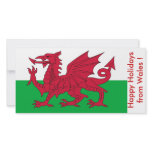 Flag of Wales, Happy Holidays from U.K. photo cards