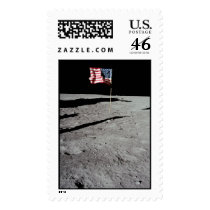 Flag on Moon, Apollo 11, NASA postage by PDKing Flag on Moon, Apollo 11, NASA postage