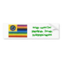 flag, One World!Peace, Love,Happiness bumper stickers by PAIGE82ARK flag, One World!Peace, Love,Happiness bumper stickers