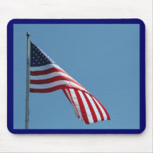 Flag!  Patriotic colors! Mousepad