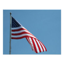 Flag!  Patriotic colors! Personalized Invitations