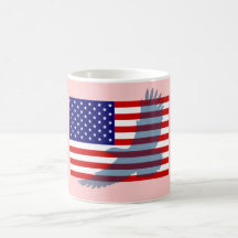 Flag & Patriotic Eagle Coffee Mug