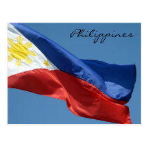 flag philippines postcards