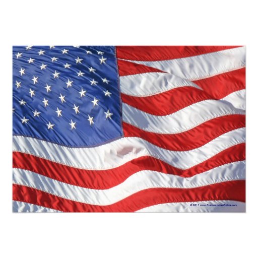 Flag/Photo Military Welcome Home Party Invitation