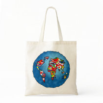 Flag Planet Tote Bag