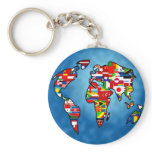 Flag Planet keychains