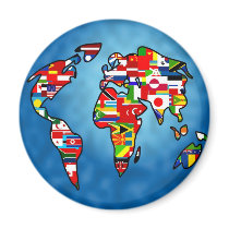 Flag Planet Magnets