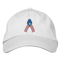 Flag Ribbon embroidered hats
