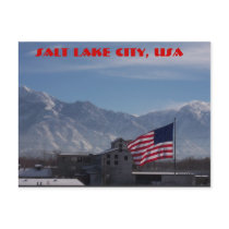 flag, Salt Lake City, USA postcards by kiilunen flag, Salt Lake City, USA postcards