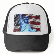 Flag & Statue of Liberty design Hats