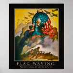 Flag Waving Parody Poster