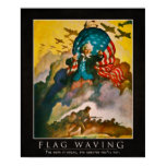 Flag Waving Parody Poster