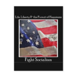 Flag with George Washington Image postcards