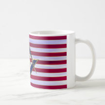 Flag with Square and Compasses Coffee Mugs