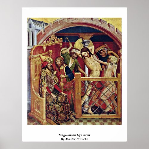 Flagellation Of Christ By Master Francke Print