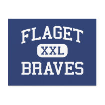 Flaget - Braves - High - Louisville Kentucky postcards by customteamsportswear Flaget - Braves - High - Louisville Kentucky postcards