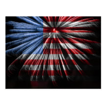 FlagFireworks Postcard