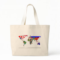 Flagged world bag