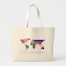 Flagged world bag