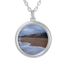 Flagler Beach Shoreline With Rocks Necklace