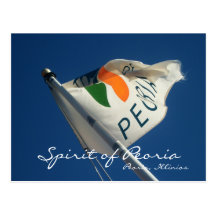Flags a sail, Spirit of Peoria, Post Cards
