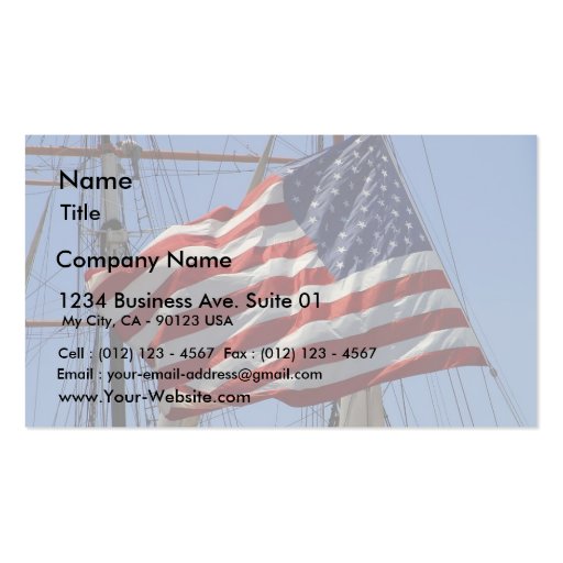 Flags American Business Card