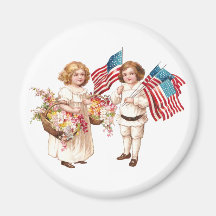 Flags and Flowers from Girl and Boy Magnets