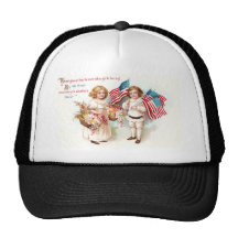 Flags and Flowers from Girl and Boy Trucker Hat