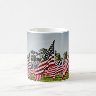 Flags at Art Hill-9-11 Coffee Mug