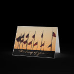 Flags at Sunset Card