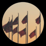 Flags at Sunset I Sticker