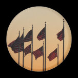 Flags at Sunset Magnet