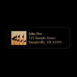 Flags at Sunset Return Address Label