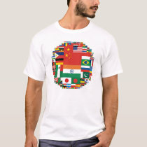Flags by Population (Apparel) t-shirts