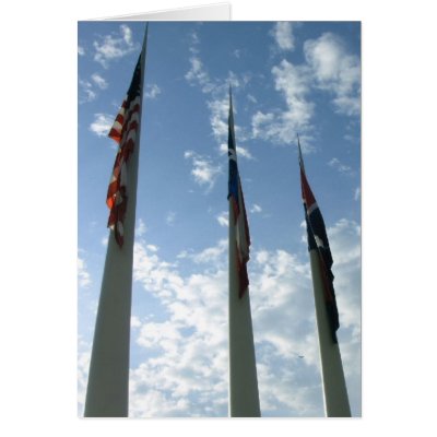 Flags @ Dallas City Hall Card by moxieann