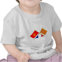 Flags Languedoc-Roussillon & Pyrénées-Orientales Tee Shirts