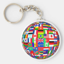 FLAGS OF THE GLOBE KEY CHAINS