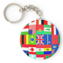 FLAGS OF THE GLOBE KEY CHAIN