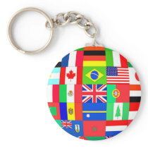 FLAGS OF THE GLOBE KEYCHAINS