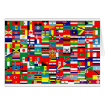 FLAGS OF THE WORLD GREETING CARD