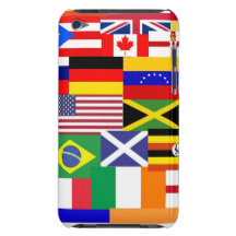 Flags of the world collage iPod touch cover