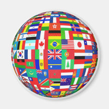 Flags of the World Fridge Magnets