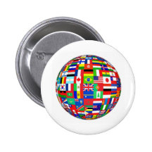 Flags of the World Pinback Button