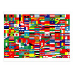 FLAGS OF THE WORLD POST CARD