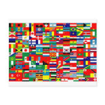 FLAGS OF THE WORLD POST CARD